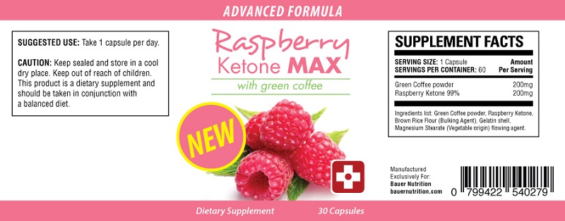 Raspberry ketone max supplement facts