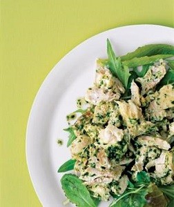 Pesto Chicke Salad - a great low carb recipe