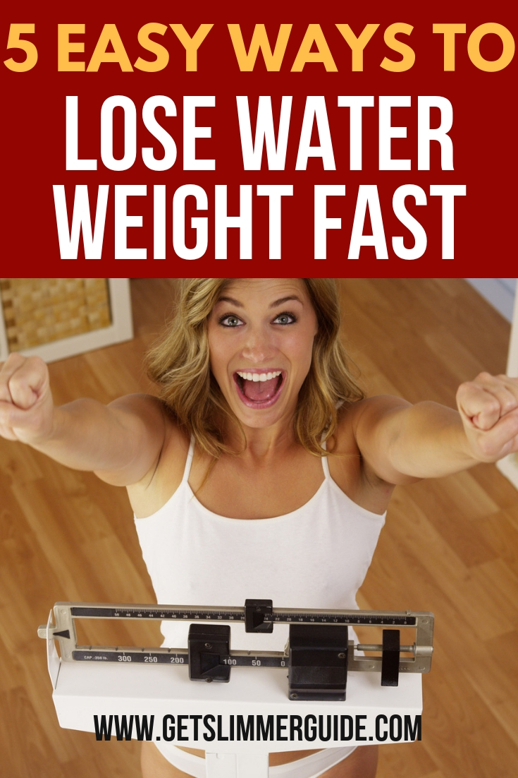 How to get rid of water weight quickly